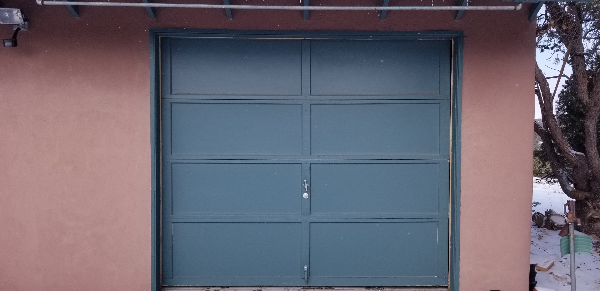 Adobe single-bay replacement — before
